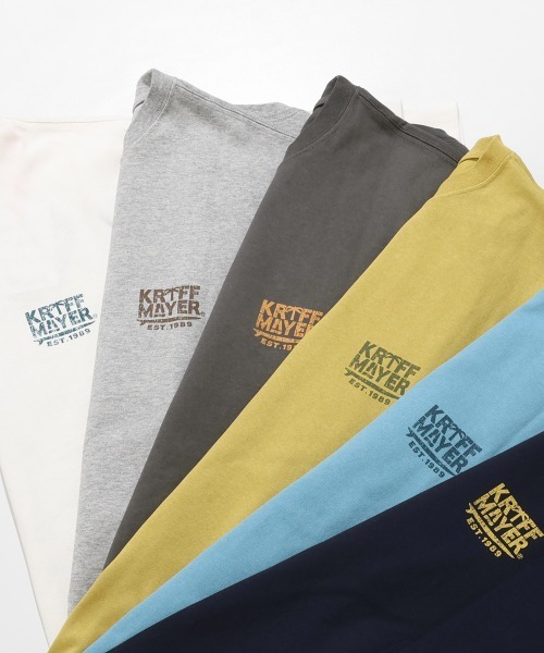 KRIFF MAYER(クリフメイヤー)の「【汗染み防止・軽撥水】ウェットプロテクトT(鼻ぺちゃ)(Tシャツ/カットソー・メンズ・オフホワイト/ブルー/グレー/ネイビー/マスタード/チャコール・LARGE/MEDIUM/X-LARGE)」の12枚目の写真