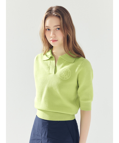 LORDLOAR(ロードロアル)の「シグニチャーカラーニット GREEN(ポロシャツ・レディース・その他・SMALL/MEDIUM/LARGE)」の3枚目の写真
