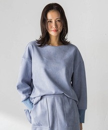 【WEB限定】フェイクスエードプルオーバー≪セットアップ対応/洗える≫