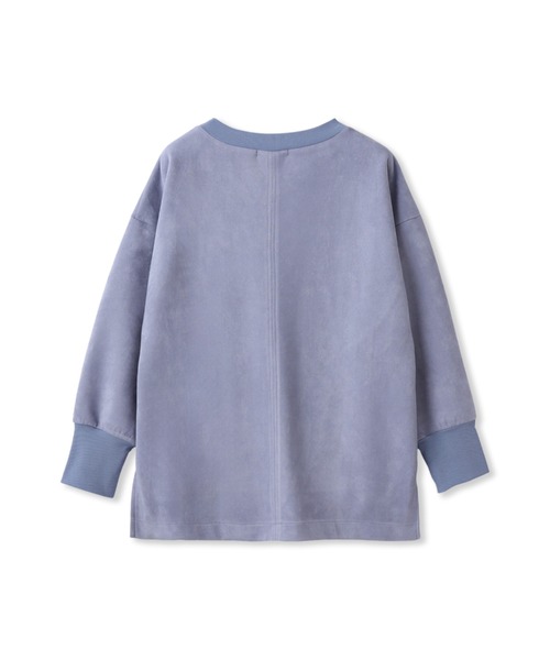 LAUTREAMONT(ロートレアモン)の「【WEB限定】フェイクスエードプルオーバー≪セットアップ対応/洗える≫(Tシャツ/カットソー・レディース・ピンク/ベージュ/ブルー/チャコールグレー・9号/11号)」の6枚目の写真