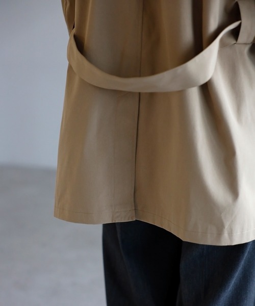 セール】ベルト付きミドル丈トレンチコート（トレンチコート