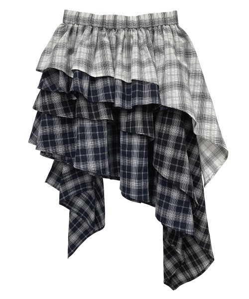 Candy Stripper（キャンディストリッパー）の「RANDOM CHECK スカート（スカート・レディース・ネイビー/ボルドー/オフホワイト・FREE）」の22枚目の写真