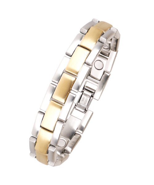 324 エグゼクティブブラシドデュエットマグネットブレスレット