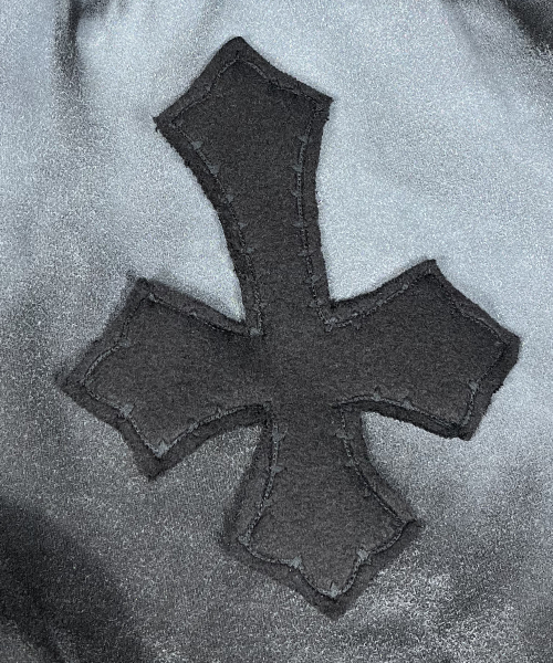 SK8ER ROCK(スケーターロック)の「Painting Cross Sweat Wide Pants ((black))(スウェットパンツ・レディース・その他・ONE SIZE)」の6枚目の写真