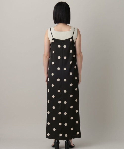 A part by(アパートバイ)の「ドットナローキャミワンピース(ワンピース・レディース・アイボリー/ブラック・FREE)」の12枚目の写真
