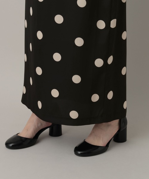 A part by(アパートバイ)の「ドットナローキャミワンピース(ワンピース・レディース・アイボリー/ブラック・FREE)」の15枚目の写真