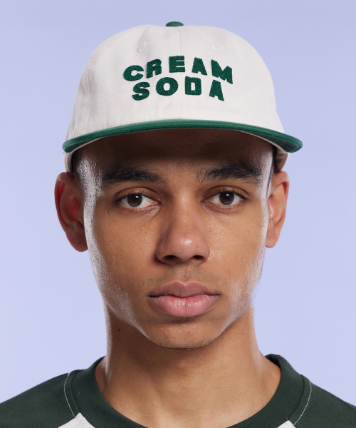 CREAM SODA LAB(クリームソーダラボ)の「アプリケパネルボールキャップグリーン(キャップ・レディース・その他・FREE)」の2枚目の写真