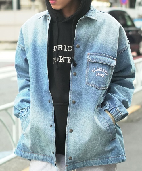 ELEMENT(エレメント)の「ELEMENT メンズ JEAN CARTER JACKET T ジャケット 【2026年春夏モデル】(ブルゾン・メンズ・ブルー/ブラック系その他/ライトブルー・LARGE/MEDIUM/X-LARGE)」の7枚目の写真