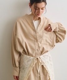 Crisp（クリスプ）の「ストライプオーバーシャツ（シャツ/ブラウス）」