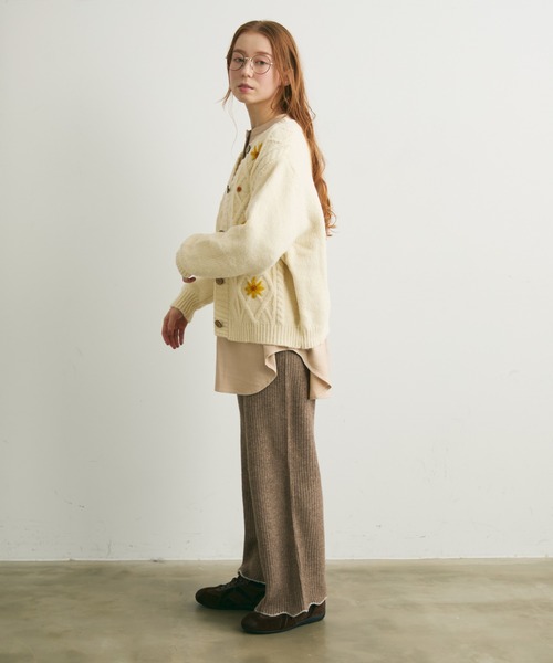 Crisp（クリスプ）の「ストライプオーバーシャツ（シャツ/ブラウス・レディース・ベージュ/グリーン・FREE）」の13枚目の写真