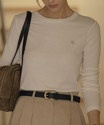 Basic soft lyocell T-shirt_Ivory