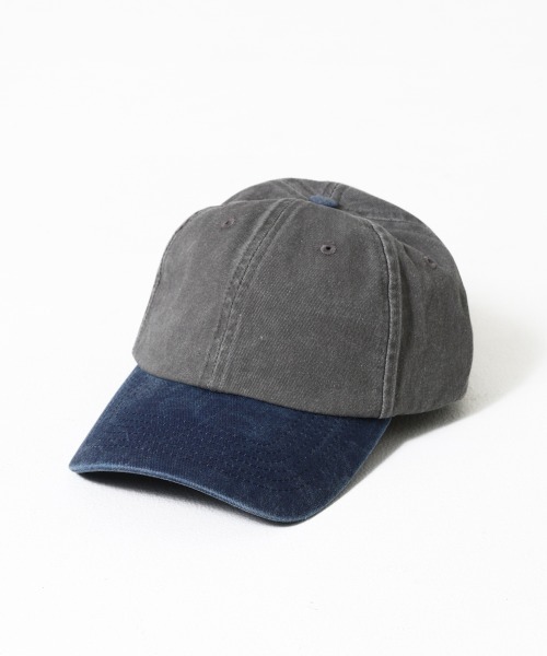 FRUIT OF THE LOOM(フルーツオブザルーム)の「【FRUIT OF THE LOOM】EX Baseball Low Cap Pigment 2tone / 無地 ローキャップ(キャップ・メンズ・アイボリー/ブラック/オフホワイト/ブルー/ライトブラウン/ブラック系その他・FREE)」の4枚目の写真