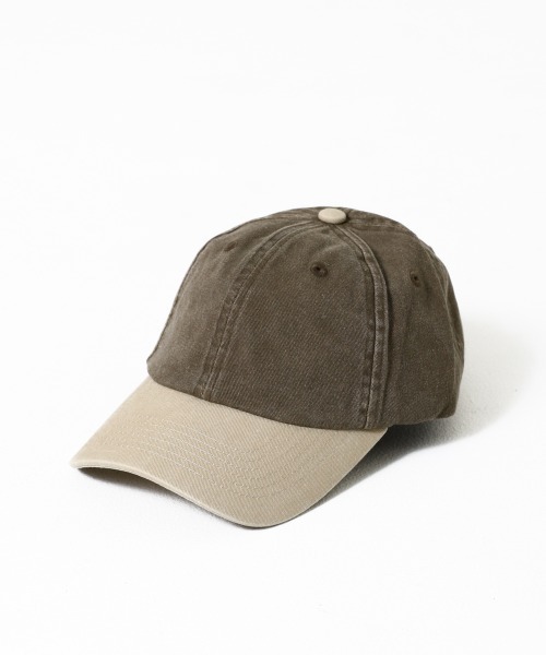 FRUIT OF THE LOOM(フルーツオブザルーム)の「【FRUIT OF THE LOOM】EX Baseball Low Cap Pigment 2tone / 無地 ローキャップ(キャップ・メンズ・アイボリー/ブラック/オフホワイト/ブルー/ライトブラウン/ブラック系その他・FREE)」の5枚目の写真