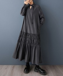 ONEP STAR（ワンピスター）の「ティアード×ハイネックワンピース（ワンピース）」