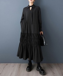 ONEP STAR（ワンピスター）の「ティアード×ハイネックワンピース（ワンピース）」