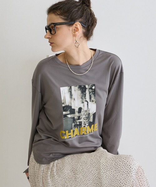 NICOLE white（ニコルホワイト）の「デザインロングスリーブTシャツ（Tシャツ/カットソー・レディース・その他6/その他4/その他2/その他5/その他3・FREE）」の4枚目の写真