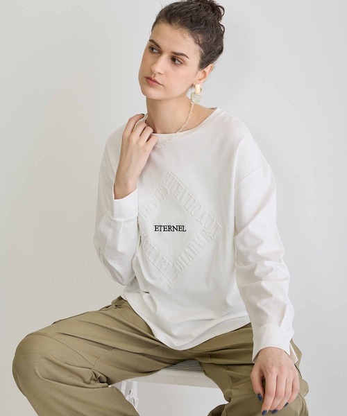 NICOLE white（ニコルホワイト）の「デザインロングスリーブTシャツ（Tシャツ/カットソー・レディース・その他6/その他4/その他2/その他5/その他3・FREE）」の10枚目の写真