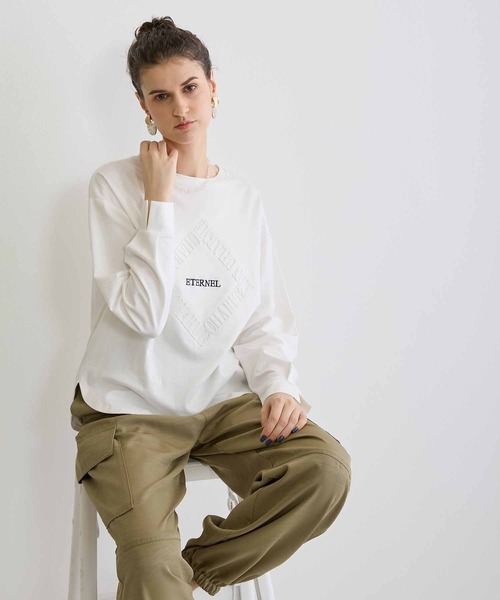 NICOLE white（ニコルホワイト）の「デザインロングスリーブTシャツ（Tシャツ/カットソー・レディース・その他6/その他4/その他2/その他5/その他3・FREE）」の18枚目の写真