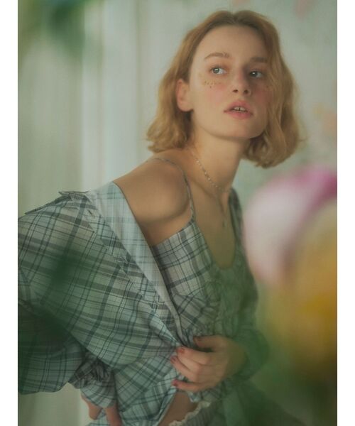 RESEXXY（リゼクシー）の「ルーズオーバーシャツ 【セットアップ着用可能】（シャツ/ブラウス・レディース・ブルー/ホワイト/ピンク・FREE）」の19枚目の写真