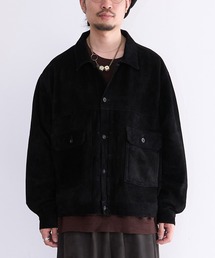 A LEATHER（エーレザー）の「A LEATHER TRUCKER JACKET (AUJ2550)（その他アウター）」