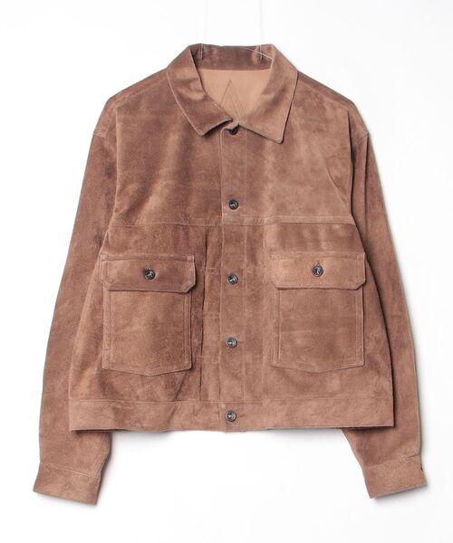 A LEATHER（エーレザー）の「A LEATHER TRUCKER JACKET (AUJ2550)（その他アウター・メンズ・その他/ブラック系その他・SMALL/MEDIUM）」の5枚目の写真