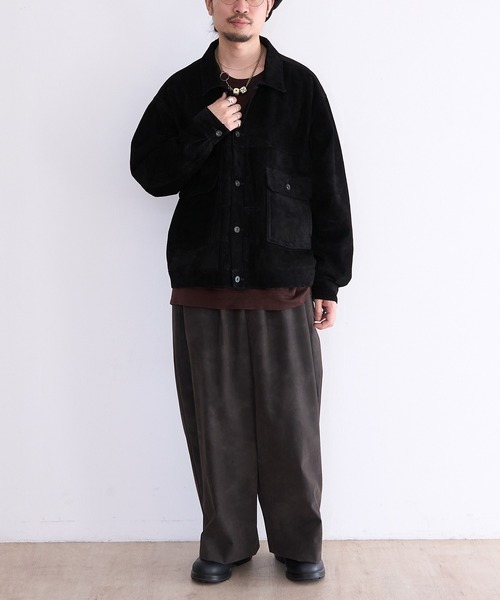 A LEATHER（エーレザー）の「A LEATHER TRUCKER JACKET (AUJ2550)（その他アウター・メンズ・その他/ブラック系その他・SMALL/MEDIUM）」の9枚目の写真