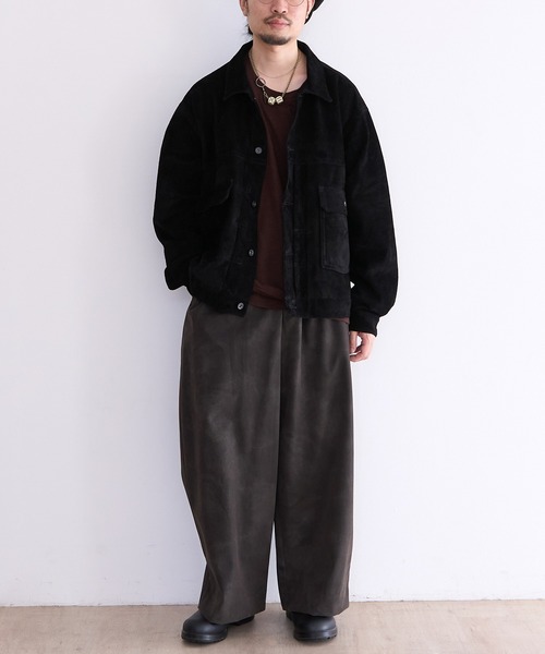 A LEATHER（エーレザー）の「A LEATHER TRUCKER JACKET (AUJ2550)（その他アウター・メンズ・その他/ブラック系その他・SMALL/MEDIUM）」の10枚目の写真