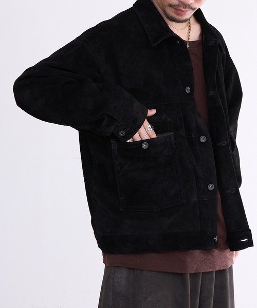 A LEATHER（エーレザー）の「A LEATHER TRUCKER JACKET (AUJ2550)（その他アウター・メンズ・その他/ブラック系その他・SMALL/MEDIUM）」の11枚目の写真
