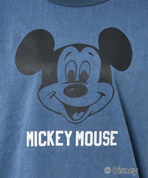Johnbull(ジョンブル)の「【JOHNBULL/ジョンブル】MICKEY MOUSE RINGER T/ミッキーリンガーTシャツ/ユニセックス【WEB限定】(Tシャツ/カットソー・メンズ・ホワイト/ブラック/インディゴブルー・S/M/L)」の19枚目の写真
