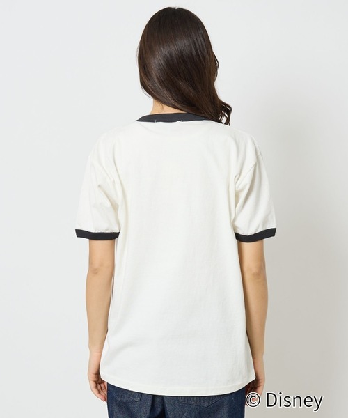 Johnbull(ジョンブル)の「【JOHNBULL/ジョンブル】MICKEY MOUSE RINGER T/ミッキーリンガーTシャツ/ユニセックス【WEB限定】(Tシャツ/カットソー・メンズ・ホワイト/ブラック/インディゴブルー・S/M/L)」の9枚目の写真