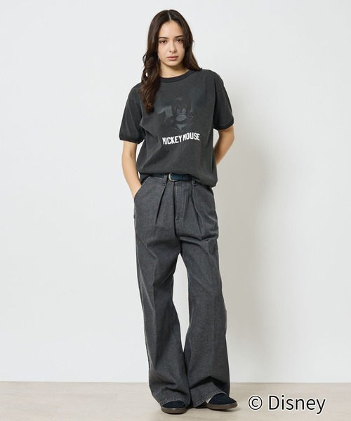 Johnbull(ジョンブル)の「【JOHNBULL/ジョンブル】MICKEY MOUSE RINGER T/ミッキーリンガーTシャツ/ユニセックス【WEB限定】(Tシャツ/カットソー・メンズ・ホワイト/ブラック/インディゴブルー・S/M/L)」の13枚目の写真
