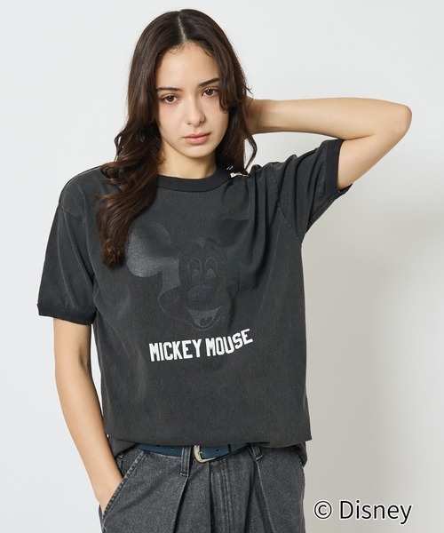Johnbull(ジョンブル)の「【JOHNBULL/ジョンブル】MICKEY MOUSE RINGER T/ミッキーリンガーTシャツ/ユニセックス【WEB限定】(Tシャツ/カットソー・メンズ・ホワイト/ブラック/インディゴブルー・S/M/L)」の15枚目の写真