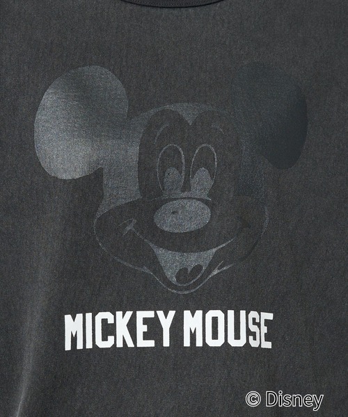 Johnbull(ジョンブル)の「【JOHNBULL/ジョンブル】MICKEY MOUSE RINGER T/ミッキーリンガーTシャツ/ユニセックス【WEB限定】(Tシャツ/カットソー・メンズ・ホワイト/ブラック/インディゴブルー・S/M/L)」の16枚目の写真