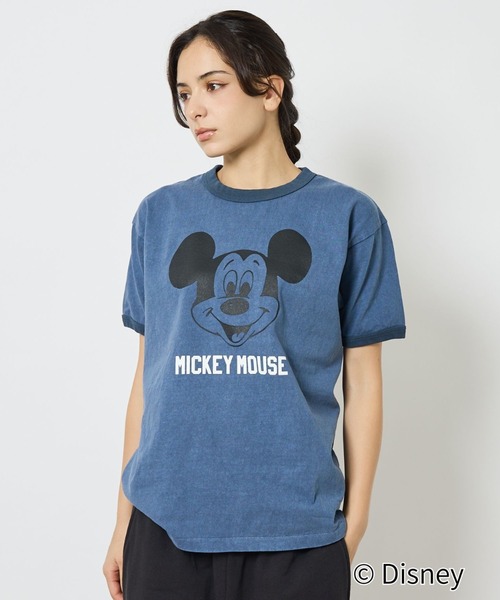 Johnbull(ジョンブル)の「【JOHNBULL/ジョンブル】MICKEY MOUSE RINGER T/ミッキーリンガーTシャツ/ユニセックス【WEB限定】(Tシャツ/カットソー・メンズ・ホワイト/ブラック/インディゴブルー・S/M/L)」の18枚目の写真