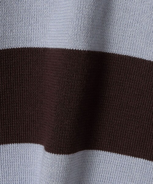 SHIPS Colors(シップス カラーズ)の「SHIPS Colors:〈手洗い可能〉コットン / アクリル ラガー ニット(ニット/セーター・レディース・ベージュ/ライトブルー・ONE SIZE)」の10枚目の写真