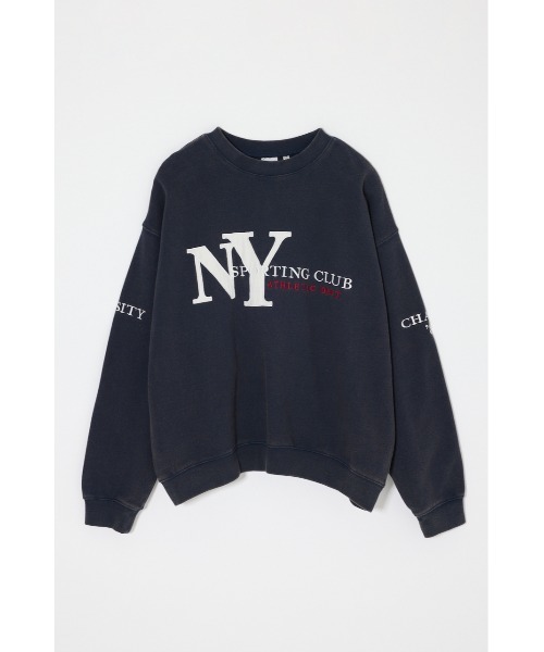 MOUSSY(マウジー)の「NY LOOSE スウェットシャツ(スウェット・レディース・杢グレー/ネイビー/レッド・FREE)」の5枚目の写真