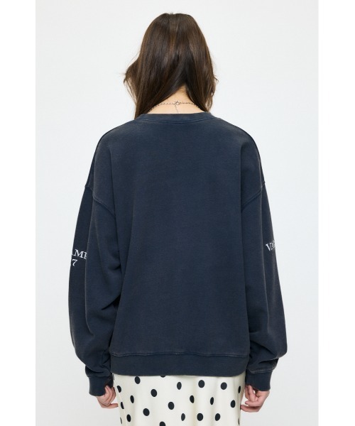 MOUSSY(マウジー)の「NY LOOSE スウェットシャツ(スウェット・レディース・杢グレー/ネイビー/レッド・FREE)」の18枚目の写真