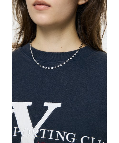 MOUSSY(マウジー)の「NY LOOSE スウェットシャツ(スウェット・レディース・杢グレー/ネイビー/レッド・FREE)」の20枚目の写真