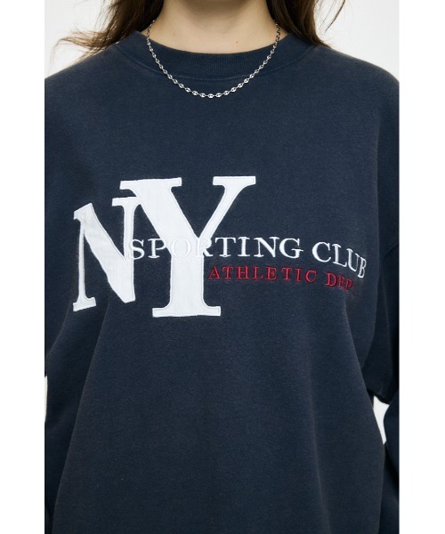 MOUSSY(マウジー)の「NY LOOSE スウェットシャツ(スウェット・レディース・杢グレー/ネイビー/レッド・FREE)」の21枚目の写真