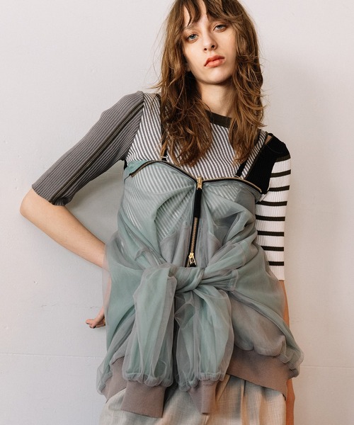 AULA AILA(アウラアイラ)の「パターンドリブニット(ニット/セーター・レディース・ピンク/ライム/ブラウン/ブラック・0)」の17枚目の写真