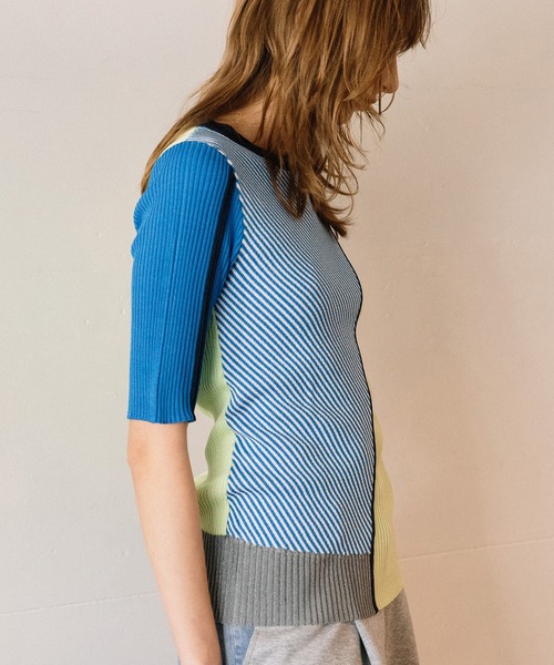 AULA AILA(アウラアイラ)の「パターンドリブニット(ニット/セーター・レディース・ピンク/ライム/ブラウン/ブラック・0)」の22枚目の写真