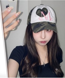 MUCENT（ムセント）の「◇MUCENT◇ブランド直輸入正規品 MUCENT SIGNATURE HEART PATCH BALL CAP シグニチャーハートパッチボールキャップ（キャップ）」