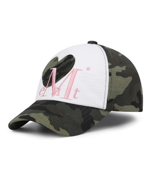 MUCENT(ムセント)の「◇MUCENT◇ブランド直輸入正規品/MUCENT SIGNATURE HEART PATCH BALL CAP シグニチャーハートパッチボールキャップ(キャップ・レディース・ブラック/カーキ/ベージュ・FREE)」の6枚目の写真