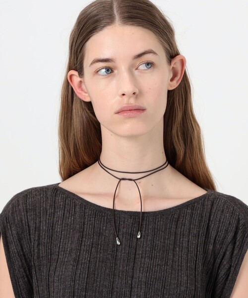 SOPHIE BUHAI（ソフィーブハイ）の「SOPHIE BUHAI Elegant Shoelace コードネックレス（ネックレス・レディース・ダークブラウン・FREE）」の2枚目の写真