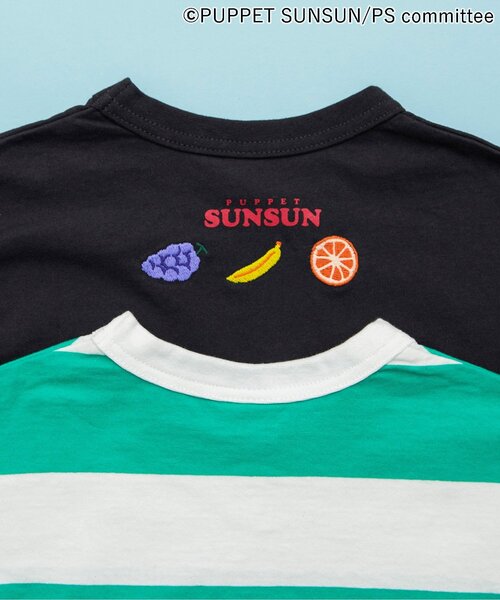 BREEZE（ブリーズ）の「パペットスンスン ゆったりロンT（Tシャツ/カットソー・キッズ・グリーン/ブラック・90/100/110/120/80/130）」の4枚目の写真