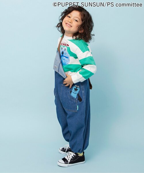 BREEZE（ブリーズ）の「パペットスンスン ゆったりロンT（Tシャツ/カットソー・キッズ・グリーン/ブラック・90/100/110/120/80/130）」の6枚目の写真