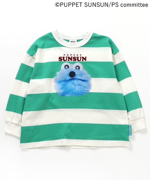 BREEZE（ブリーズ）の「パペットスンスン ゆったりロンT（Tシャツ/カットソー・キッズ・グリーン/ブラック・90/100/110/120/80/130）」の11枚目の写真