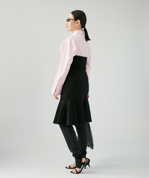 VERMEIL par iena(ヴェルメイユパーイエナ)の「チューブワンピース(ワンピース・レディース・ライトグレー/ブラック・FREE)」の6枚目の写真