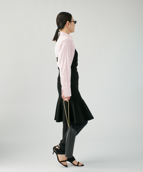 VERMEIL par iena(ヴェルメイユパーイエナ)の「チューブワンピース(ワンピース・レディース・ライトグレー/ブラック・FREE)」の7枚目の写真