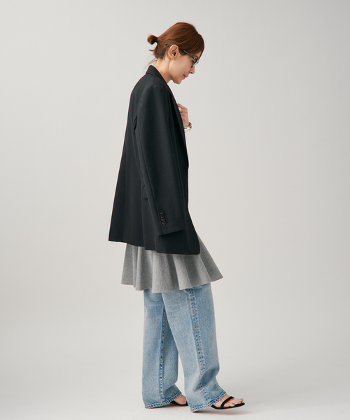 VERMEIL par iena(ヴェルメイユパーイエナ)の「チューブワンピース(ワンピース・レディース・ライトグレー/ブラック・FREE)」の11枚目の写真